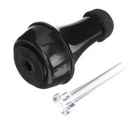 PAMINGONO Sordina Recta para Trompeta Mini Silenciosa de Práctica Material ABS Resistente Tamaño Compacto Color Negro y Transparente Set con Boquilla Estándar para Principiantes y