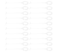 PAMINGONO Sujetadores para Etiquetas de Precio 5000 Piezas, Gancho Redondo de Plástico 35 Mm, Cierre Seguro para Colgar Ropa y Accesorios, Cordón para Exhibición y Manualidades