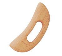 PAMINGONO Tablero de Masaje Facial y Corporal de Madera de Haya Sólida Herramienta de Raspado Ergonómica con Diseño Curvo Pulido sin Bordes Afilados Multifuncional para Cuidado