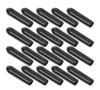 PAMINGONO Tapones de PVC Flexibles para Tornillos y Pernos Protección Aislante de 3 MM Color Negro 200 Unidades Cubiertas Redondas para Conexiones Eléctricas y Protección de Terminales