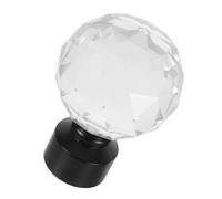 PAMINGONO Tapones para Barras de Cortina Bola Negra de Hierro Accesorios Decorativos para Barras de Cortina Extremos Creativos para Uso Dormitorio y Apartamento Pack de 2 Piezas