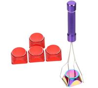 PAMINGONO Teclas Metálicas para Teclado Mecánico, Juego de 1 Pieza, Aluminio CNC, Color Rojo Degradado, Compatibles con Teclados Generales y Gaming, Accesorio Duradero y Funcional