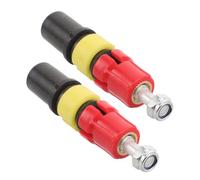 PAMINGONO Tubo de Expansión Rojo para Bastones de Trekking 14 Mm, Accesorio Antishock de 2 Piezas para Senderismo al Aire Libre, Repuesto Ligero y Resistente para Bastones de Montaña