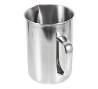 PAMINGONO Vaso Medidor de Acero Inoxidable con Escala de 2000 Ml, Taza Medidora de Metal para Laboratorio y Cocina, Recipiente Medidor de Líquidos Preciso para Uso Profesional