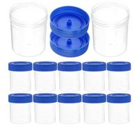PAMINGONO Vasos para Recolección de Muestras Médicas 40 Ml, 50 Unidades de Plástico con Tapa Hermética, Recipientes, Heces y Saliva, Accesorios para Pruebas Clínicas Color Color Aleatorio