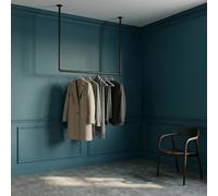 pamo perchero de techo de diseño de loft industrial - HANG - Para el cuarto de baño o ropero como armario de pared I Percheros de dormitorio hechos de tubos negros