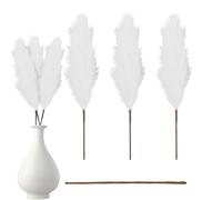 Pampas Grass Decor,Artificial Reed Grass Bouquet - 110cm/43inch Dried Flowers Dried Reed Bouquet, Rustic Farmhouse Home Decorations for Wedding Floral Arrangements