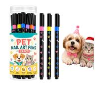 pampering 24 Nail Marker 24-Color Glitter Quick Dry Grooming Pet Supplies