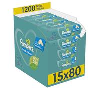 Pampers 81688059 - Fresh Clean Toallitas 15 Toallitas Embalaje, 1200 | Limpieza suave y fragante también para manos y cara