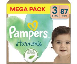 Pampers 87 unidades de pañales tamaño 3 (6-10 kg), 87 unidades para proteger la piel delicada e ingredientes de origen vegetal