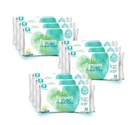 Pampers Acqua Pura Toallitas Bebé, 468 Unidades (3 Paquetes) - 99% Agua, 100% Algodón, 0% Plástico, Alcohol y Parabenos - Toallitas ideales para pieles delicadas, humedecidas sin perfumes añadidos
