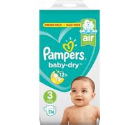 Pampers Active Baby-Dry 81676869 pañal desechable Niño/niña 3 116 pieza(s) - Pañales desechables (Niño/niña, Pant diaper, 6 kg, 10 kg, Multicolor, Velcro)