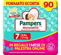 Pampers Baby Dry - Braguita y Fit Prime XXL, 90 pañales, talla 7 (+17 kg)