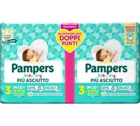 Pampers Baby Dry Midi - Paquete doble, talla 3 (4-9 kg), 56 pañales