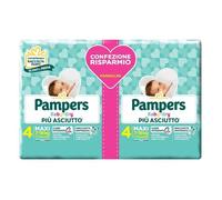 Pampers Baby Dry Pañales Maxi Tamaño 4 (7-18Kg) DúoPack Oferta 34 Pañales
