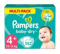 Pampers Baby Dry - Pañales para bebés, Talla 4+ (10-15kg), 152 unidades