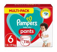 Pampers Baby-Dry pantalones, tamaño 6, 116 unidades per paquete