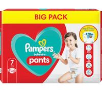 Pampers Baby-Dry Pants - Pantalones para bebé (talla 7, 40 unidades, 17 kg)