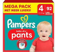 Pampers - Baby Dry Pants - Talla 4 - Mega Pack - 92pcs - 9/15KG