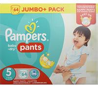 Pampers Baby-Dry Pants tamaño 5, 11 - 18 kg, pañales, 1er Pack (1 x 64 unidades)