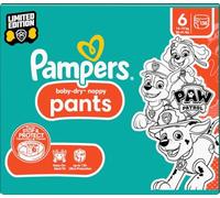 Pampers Baby-Dry Pants, tamaño 6, 138 capas, 14-19 kg, mantenimiento 360 ° y bolsillo Stop & Protect al rescate contra las fugas, edición limitada con la patrulla, paquete de 1 mes