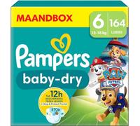 Pampers Baby-Dry Paw Patrol Edition Talla 6, 164 Pañales, 13kg-18kg