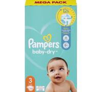 Pampers Baby Dry Tamaño 3-104 pañales