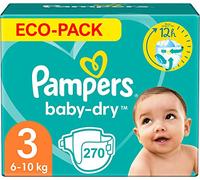 PAMPERS BABY-DRY TAMAÑO 3.270 CAPAS (6-10 KG)