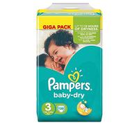 Pampers Baby Dry Tamaño 3 Midi 4 - 6 kg paquetes (136 Pañales