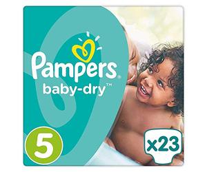 Pampers Baby-Dry Tamaño 5, 11-16kg, 23 pañales