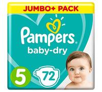 Pampers Baby Dry taille 5 Junior 11-25 kg Jumbo Plus Pack de 1 (1 x 72 couches)