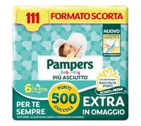 Pampers Baby Dry XL Talla 6 (15-30 kg) 111 pañales + 500 puntos mimos extra gratis