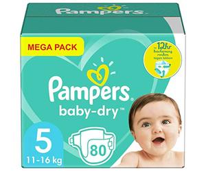 Pampers - Bebé Seco Maxi Gigante Talla 5-80 Piezas
