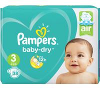 Pampers Bebé Seco Pañal Tamaño 3 De 6 Hasta 10kg Contenido 38 Pieza