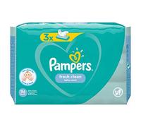 Pampers Fresh Clean 81688041 toallita húmeda para bebé 52 pieza(s) - Toallitas húmedas para bebé (Wet baby wipe, Bolsa de plástico, Girl/Boy, Turquesa, Blanco, Alemania, 896,7 g)