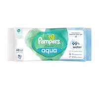 Pampers Harmonie Aqua - Toallitas húmedas para bebé sin plástico, 1 paquete