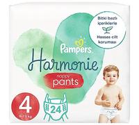 Pampers Harmonie - Pañales talla 4, 24 pañales, 9 kg - 15 kg, paquete esencial