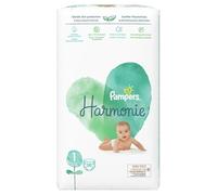 Pampers Harmonie Pure - Pañales (talla 1, 2-5 kg, 50 unidades)