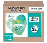 Pampers - Harmony Hybrid, paquete de 25 sábanas absorbentes desechables, normal - 1 pieza
