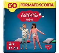 Pampers Il salvapigiamino 4-7 años, formato store, 60 pañales, talla S/M (17-30 kg)