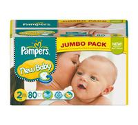 Pampers New Baby Size 2 (Mini) Jumbo Pack 80 pañales