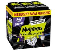NINJAMAS Pyjama Pants Caja mensual para niños, 8-12 años, 54 piezas - talla27-43 kg