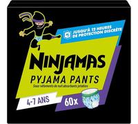 Pampers Ninjamas - Pantalones de pijama unisex, naves espaciales, 4-7 años, 60 pantalones de pijama, 17 kg - 30 kg, protección contra fugas durante toda la noche