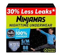 Pampers Ninjamas, ropa interior desechable, ropa interior para niños, FSA HSA Eligible, 88 cuentas, talla S/M (38-65 lbs), Packaging & Prints May Vary