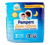 Pampers Pañal Sole&Luna Midi 4/9 kg, 20 unidades