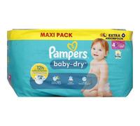 Pampers Pañales Bebe Baby-Dry 10-15 kg Talla 4+ - Paquete de 94