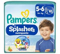 Pampers Splashers Pañales de natación desechables, talla 5-6, 10 pantalones