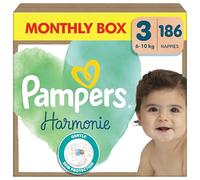 Pampers Pañales Harmonie talla 3 Midi, 6-10 kg, caja mensual (1x186 pañales) - talla3 (6-11 kg)
