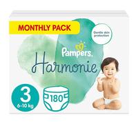Pampers Pañales para bebé tamaño 3 (6-10 kg) Harmony, 180 unidades, versión antigua