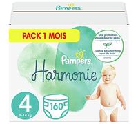 Pampers Pañales para bebé tamaño 4 (9-14 kg) Harmony, 160 unidades, versión antigua